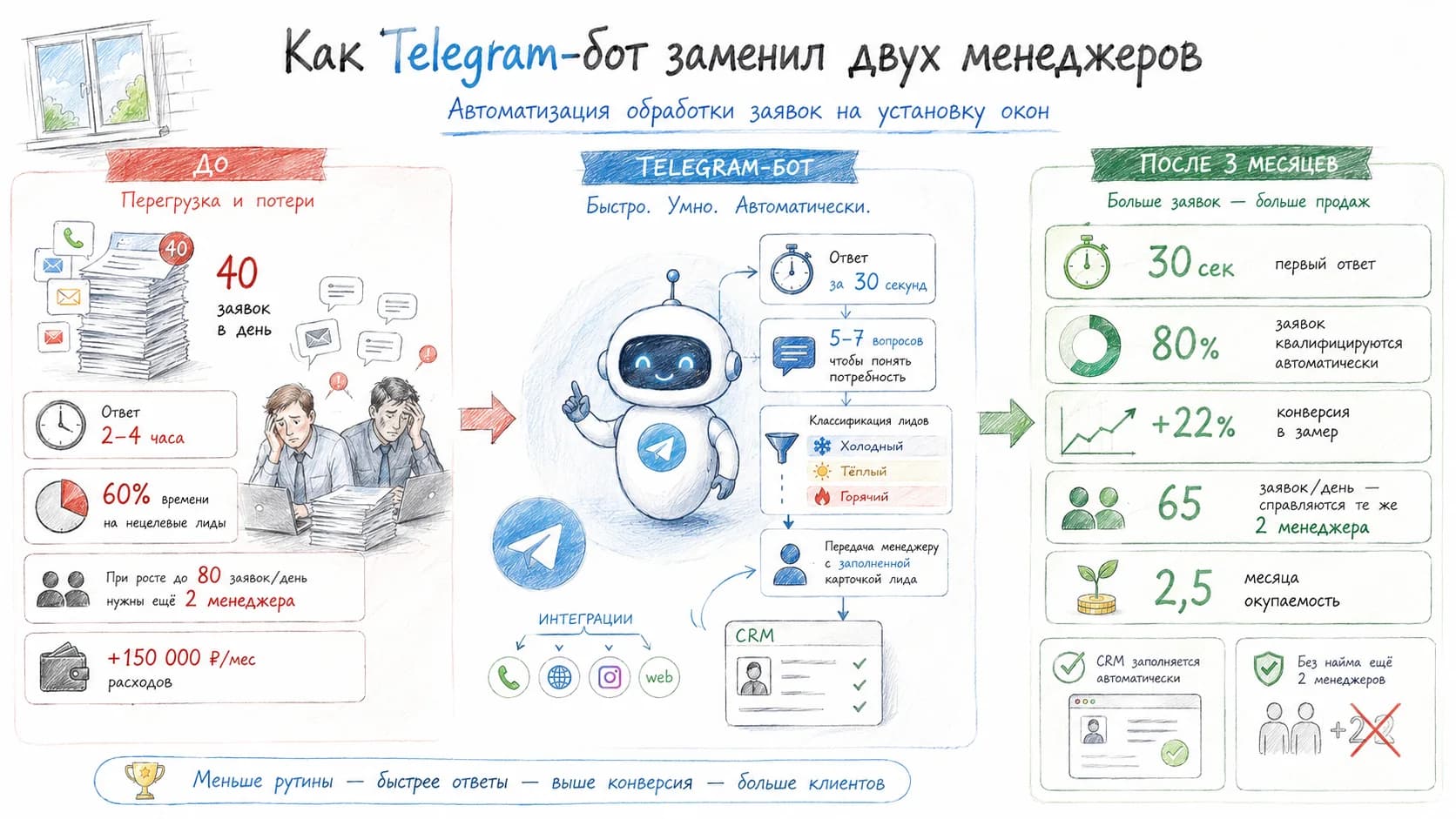 How a Telegram Bot Replaced Two Sales Managers
