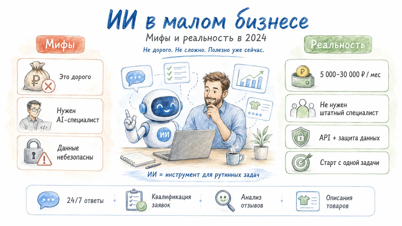 AI in Small Business: Myths and Reality in 2024