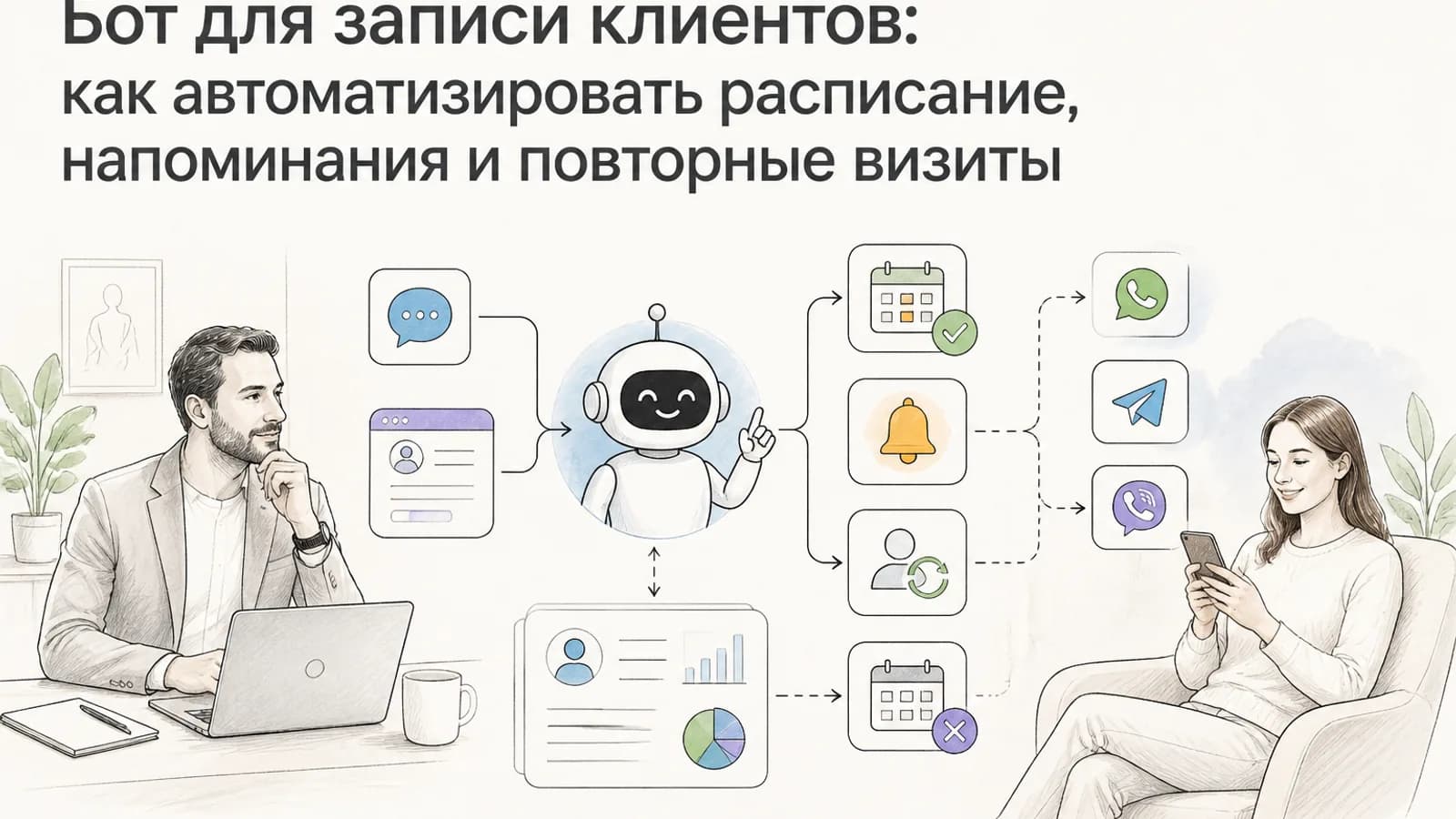 Client booking bot: как автоматизировать расписание, напоминания и повторные визиты