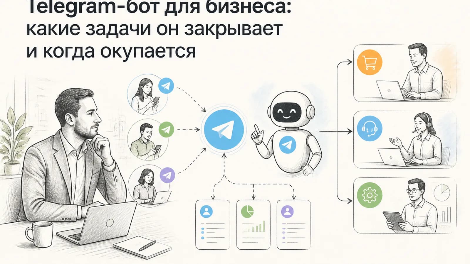 Telegram bot for business: какие задачи он закрывает и когда окупается